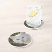 美しい白猫 コースター (側面)