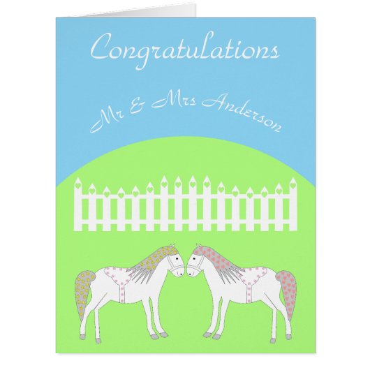 美しい白結婚の馬のカスタム (正面)