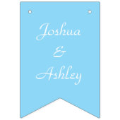 美しい白結婚の馬のカスタム バンティングフラッグ (第2の旗)