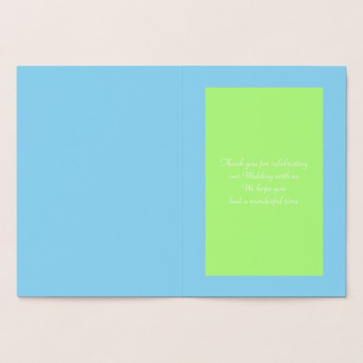 美しい白結婚の馬のカスタム 箔カード (内部)