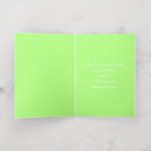 美しい白結婚の馬のカスタム 箔グリーティングカード (内側レイダウン)