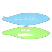 美しい白結婚の馬の名前をカスタムする ミニバスケットボール (パネル)