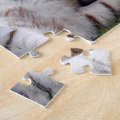 美しい白虎の写真 ジグソーパズル (側面)