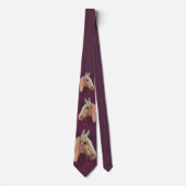 美しい白馬のプリント ネクタイ (正面)