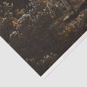 美しい白馬のヴィンテージの分離 薄葉紙 (詳細)