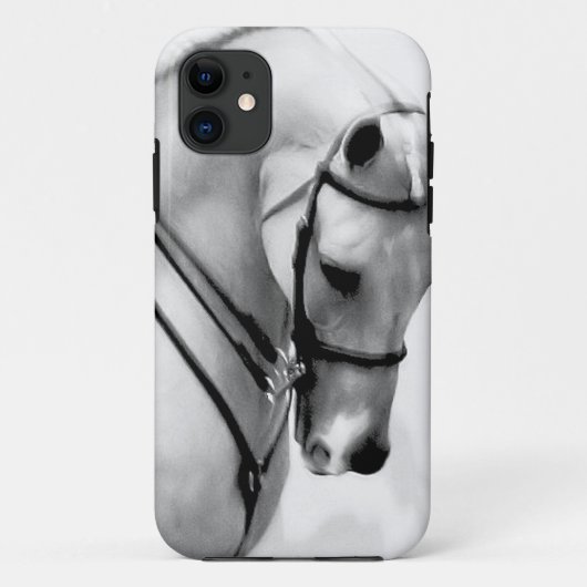 美しい白馬の頭部 Case-Mate iPhoneケース (裏面)