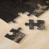 美しい白馬油絵ヴィンテージ ジグソーパズル (側面)