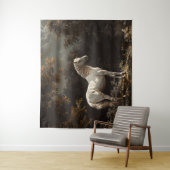 美しい白馬油絵ヴィンテージ タペストリー (インサイチュ)