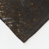 美しい白馬油絵ヴィンテージ フリースブランケット (角)