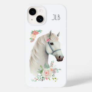 美しい白馬頭ボホフローラモノグラム Case-Mate iPhone 14ケース