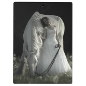 美しい白馬 クリップボード (裏面)