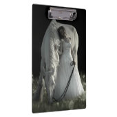 美しい白馬 クリップボード (右)