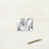 美しい白馬 ポストイット (デスク上)