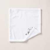 美しい白鳥と蝶  バスタオルセット (ウォッシュタオル)