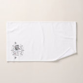 美しい白鳥と蝶  バスタオルセット (ハンドタオル)