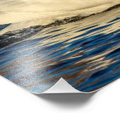 美しい白鳥と青い水 フォトプリント            (角)