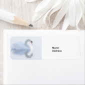 美しい白鳥のラベル ラベル (インサイチュ)