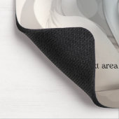 美しい白鳥の銀のエレガントでカスタムな上品 マウスパッド (コーナー)