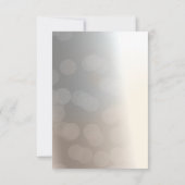 美しい白鳥エレガントなウェディングテーブルナンバーカード 招待状 (裏面)