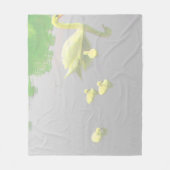 美しい白鳥湖 フリースブランケット (正面)