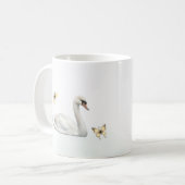 美しい白鳥 コーヒーマグカップ (正面左)