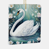 美しい白鳥 セラミックオーナメント (右)