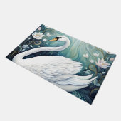 美しい白鳥 ドアマット (アングル)