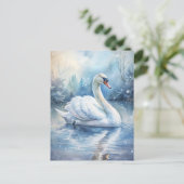 美しい白鳥 ポストカード (スタンド正面)