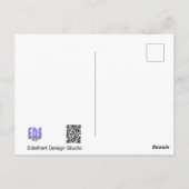 美しい白鳥、広がる翼DIYはがき ポストカード (裏面)