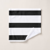 美しい白黒のストライプ バスタオルセット (ウォッシュタオル)