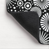 美しい白黒のネズミ マウスパッド (コーナー)