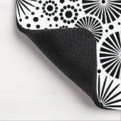 美しい白黒のネズミ マウスパッド (コーナー)