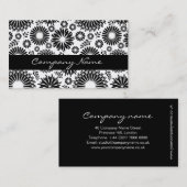 美しい白黒の名刺 名刺 (正面/裏面)