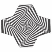 美しい白黒の渦巻き状の視覚 サッカーボール (フラット)