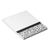 美しい白黒ノートブック ノートパッド (アングル)