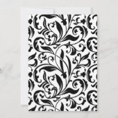 美しい白黒パターン写真新年 シーズンカード (裏面)