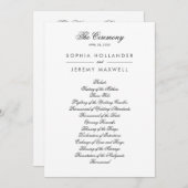 美しい白黒フラットプログラム プログラム (正面/裏面)