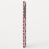 美しい白黒レッドパターン Case-Mate iPhoneケース (裏面/左)