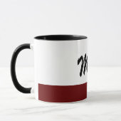 美しい白黒レッドマイニングマグ マグカップ (左)