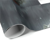 美しい白黒馬の馬の馬の動物の愛 ラッピングペーパー (ロールコーナー)