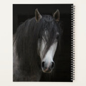 美しい白黒馬 プランナー手帳 (裏面)