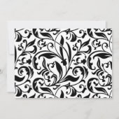 美しい白黒3枚の写真新年 シーズンカード (裏面)