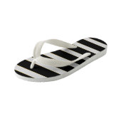 美しい白黒 キッズビーチサンダル (アングル)