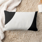 美しい白黒 ランバークッション (ブランケット)
