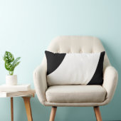 美しい白黒 ランバークッション (椅子)