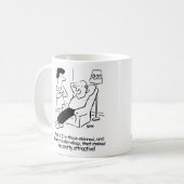 美しい皮膚深い コーヒーマグカップ (正面左)