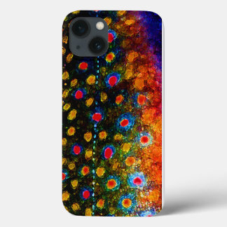 美しい皮、カワマス iPhone 13ケース