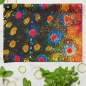 "美しい皮、ジェームスの女性によるカワマス" キッチンタオル (折り畳み)