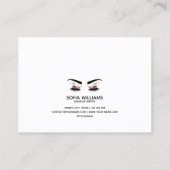 美しい目と金ゴールド冠の長いラッシュアフターケア 紹介カード (裏面)