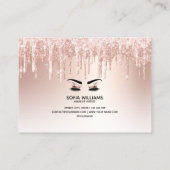 美しい目と金ゴールド冠の長いラッシュアフターケア 紹介カード (裏面)